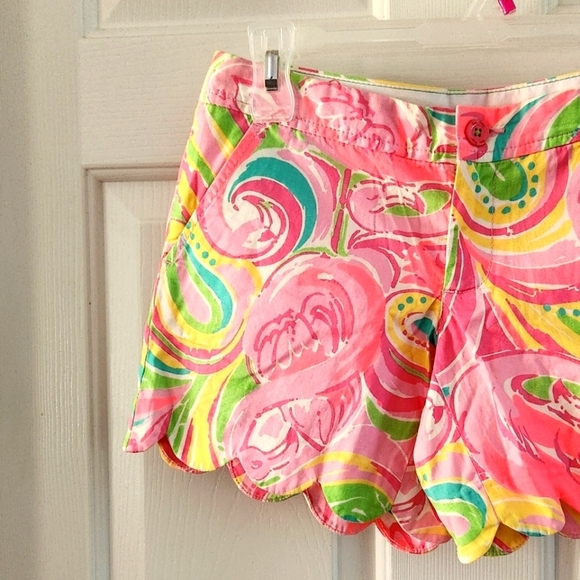 Lilly Pulitzer NWT The Buttercup Short Floral Scalloped 00 - Picture 3 of 11
